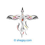 dise�o de tatuaje cigue�a la primavera ha llegado