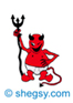 diseño de tatuaje naughty devil - diablo travieso