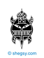 diseño de tatuaje tortuga mar tribal
